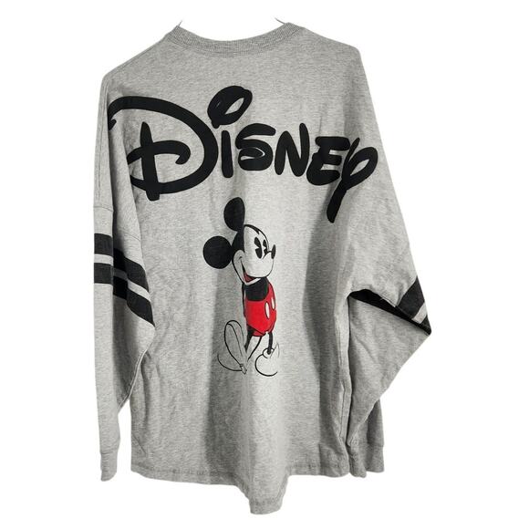 Disney Gray Mickey Mouse Spirit Jersey Womens Size Medium M (8/10) - Picture 2 of 3